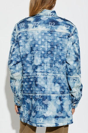 Dsquared2 Jeansowa kurtka z monogramem