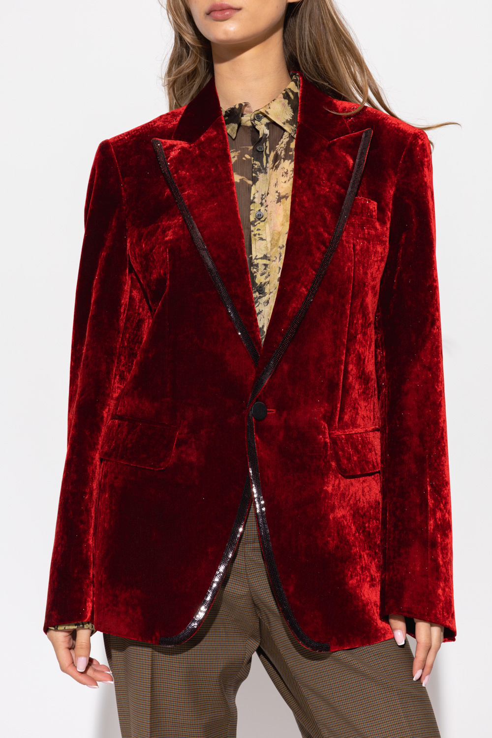 Dsquared2 ‘Dallas’ velour blazer