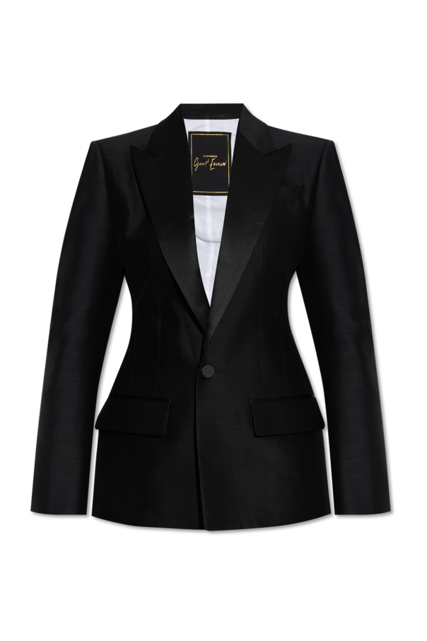 Dsquared2 Blazer with satin inserts