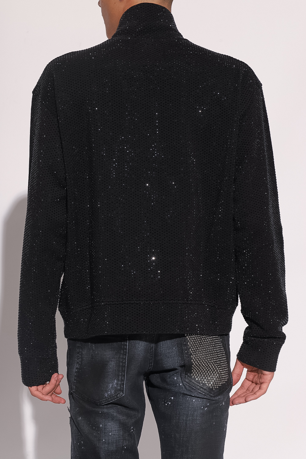 Dsquared2 sweatshirt short-sleeve with sequins