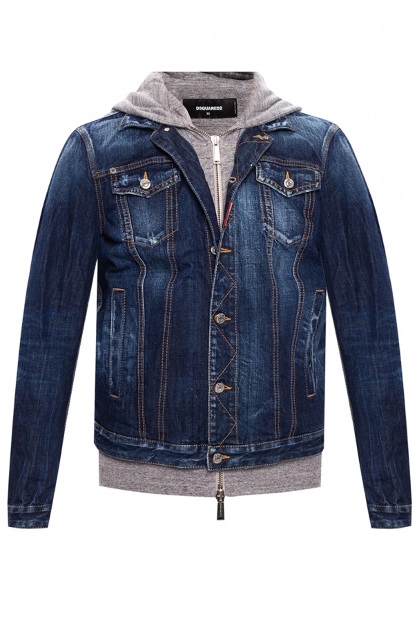 Dsquared2 Hooded denim jacket