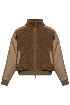 Fleecejacke mit Stehkragen