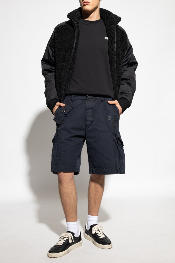 Dsquared2 Fleece sweatshirt with stand-up collar