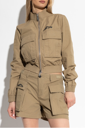 Dsquared2 Short jacket with stand-up collar