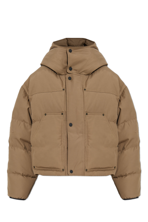 Puffer jacket with logo