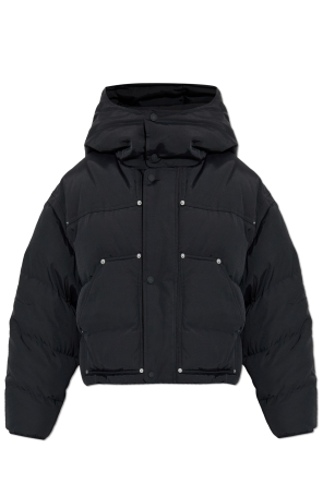 Puffer jacket with logo