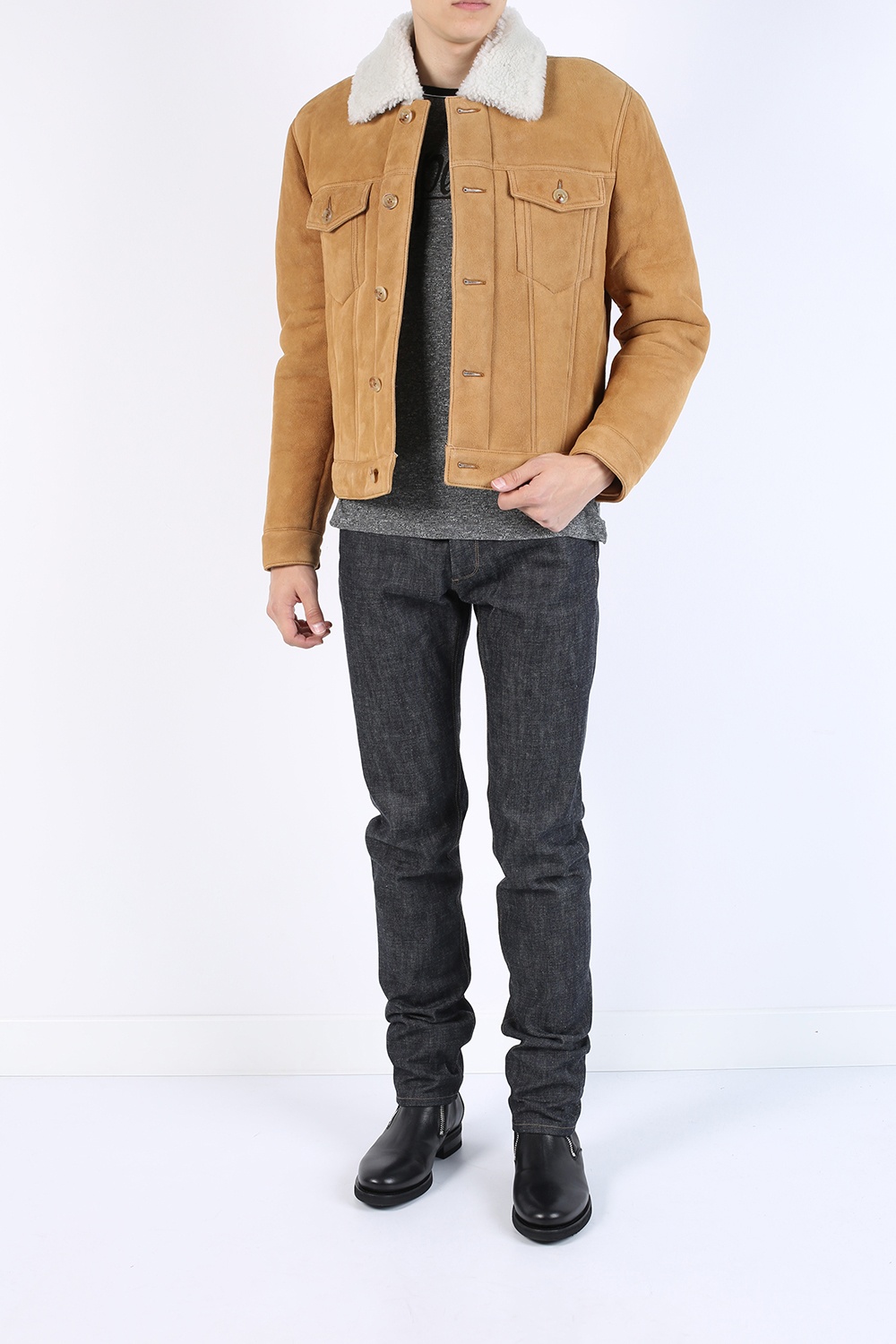 marc jacobs shearling jacket