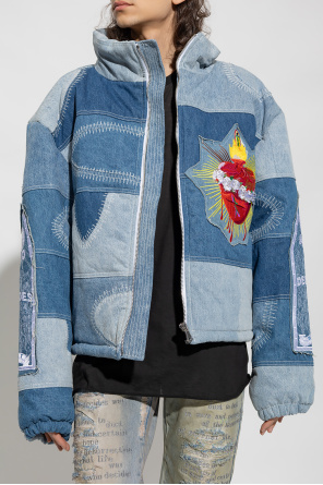 Who Decides War Padded denim rosa jacket