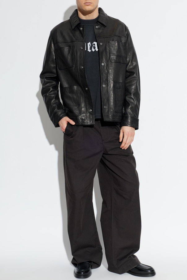 AllSaints 'Saxon' leather jacket