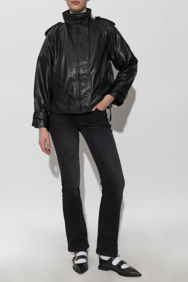 AllSaints Lambskin leather jacket ‘Serne’