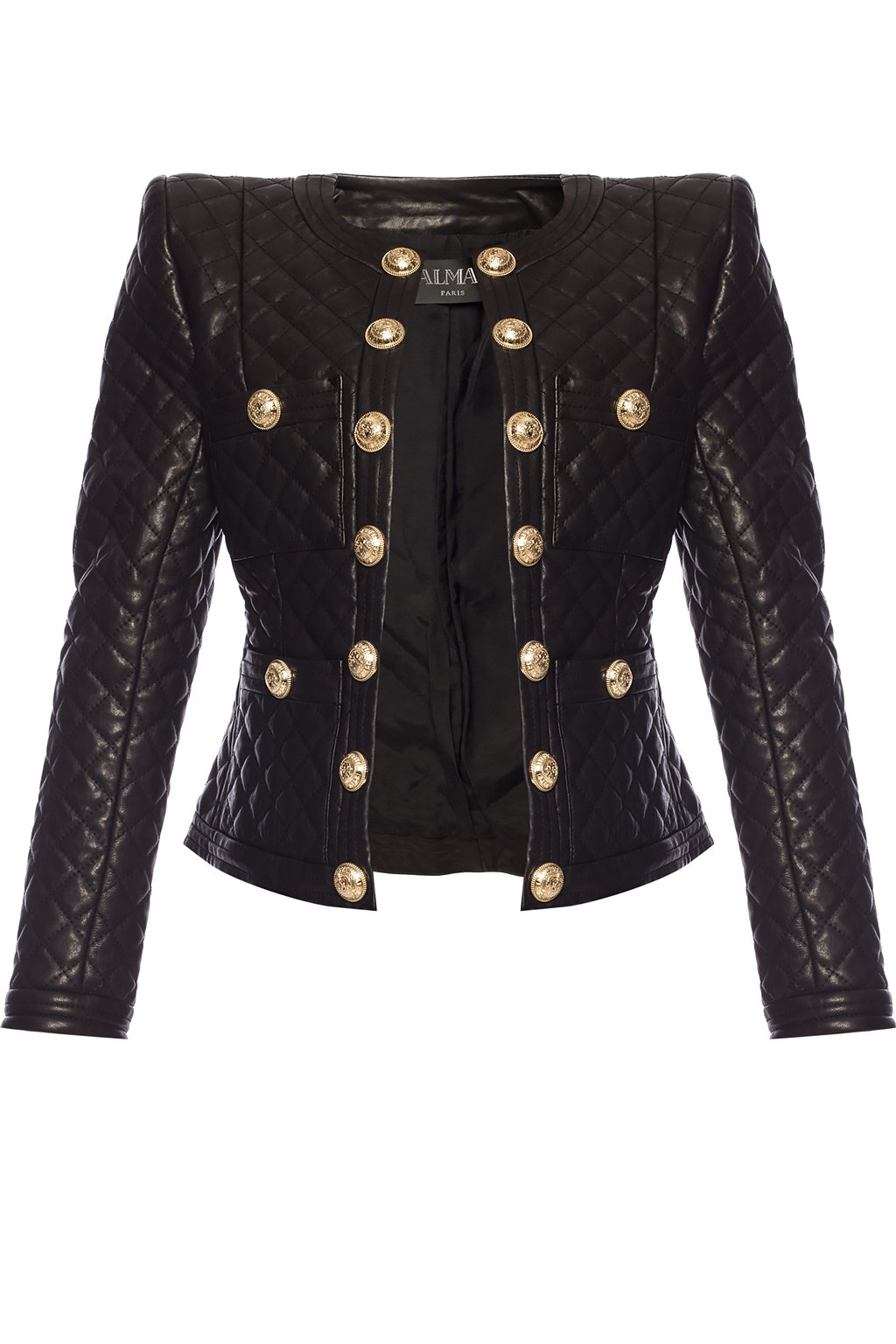 Black Quilted jacket Balmain - Australia