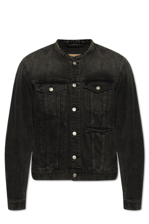 Denim jacket od Dolce & Gabbana logo-patch denim shirt
