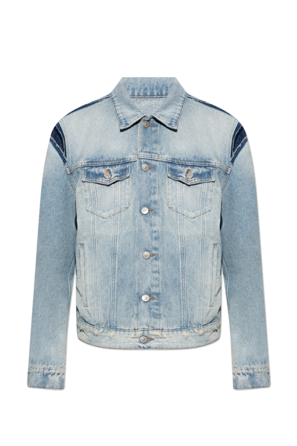 MM6 Maison Margiela Jeansowa kurtka z efektem `vintage`