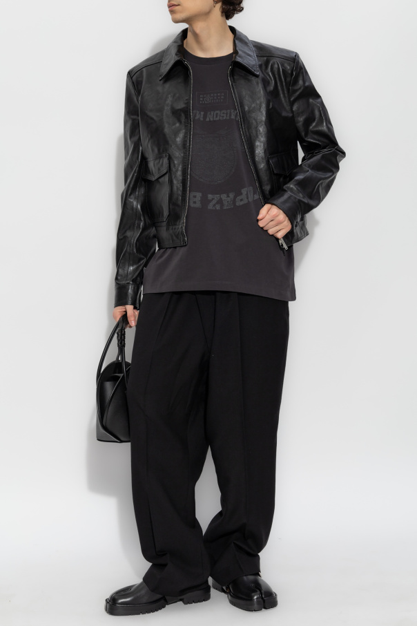 MM6 Maison Margiela Lederjacke