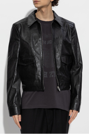 MM6 Maison Margiela Lederjacke