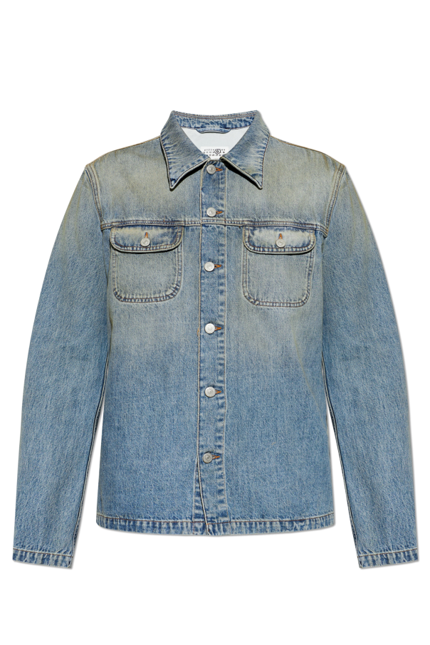 Denim jacket with `vintage` effect od MM6 Maison Margiela