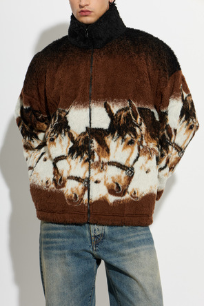 MM6 Maison Margiela Fleece-Oberteil mit Stehkragen
