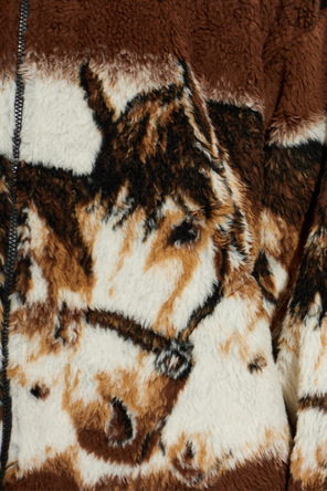 MM6 Maison Margiela Fleece-Oberteil mit Stehkragen