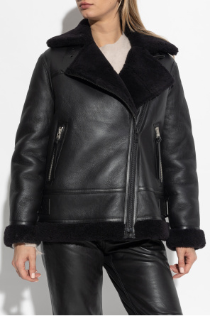 AllSaints Shearling Coat Sola