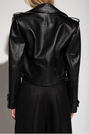 The Mannei ‘Avignon’ oversize leather jacket