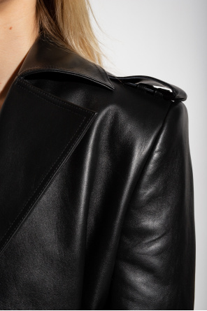 The Mannei ‘Avignon’ oversize leather jacket