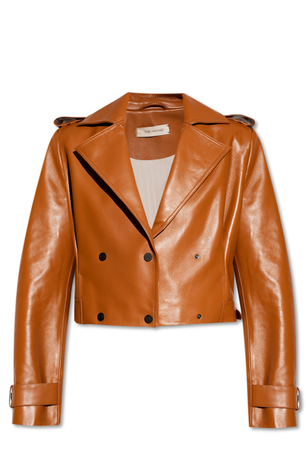 The Mannei ‘Avignon’ oversize leather jacket