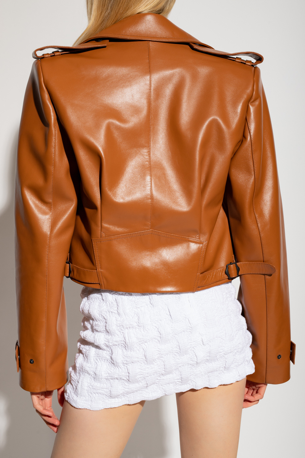 The Mannei ‘Avignon’ oversize leather jacket