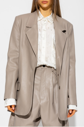 The Mannei ‘Lille’ leather blazer