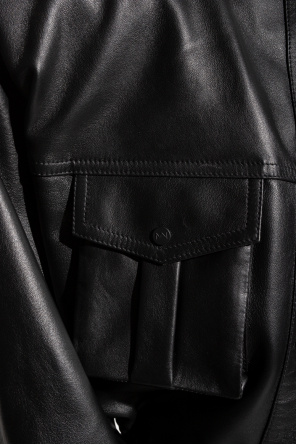 The Mannei ‘Nice’ leather bomber jacket