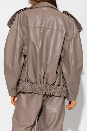 The Mannei ‘Pau’ oversize leather jacket