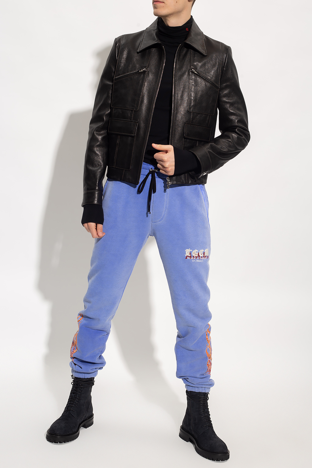 amiri leather jacket