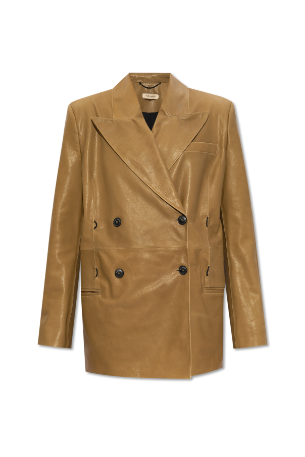 'creil' leather blazer od The Mannei