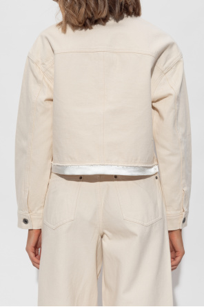 Self-Portrait Denim jacket with vintage effect