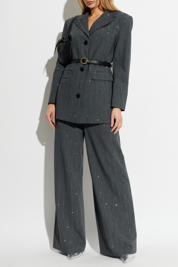 Self-Portrait Blazer with shimmering sequins