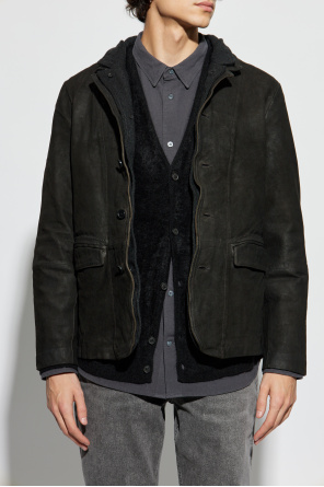 AllSaints Suede jacket Survey with vintage effect