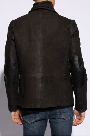 AllSaints ‘Survey’ leather track jacket