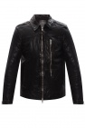 AllSaints BLACK 'Swithin' leather jacket