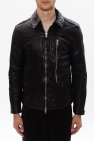 AllSaints BLACK 'Swithin' leather jacket