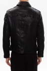 AllSaints BLACK 'Swithin' leather jacket