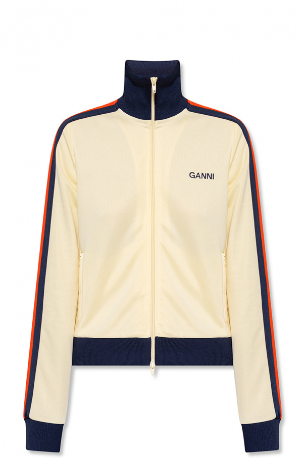 Ganni sweatshirt Polo with logo