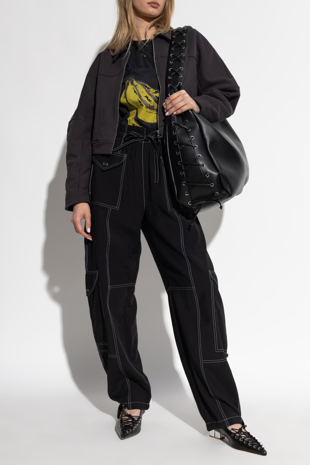 Ganni Jacket with embroidered logo