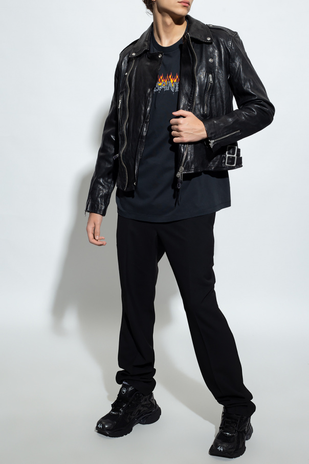 AllSaints ‘Tavis’ leather biker jacket