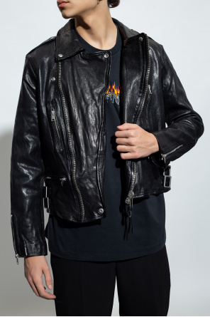 AllSaints ‘Tavis’ leather biker owens jacket