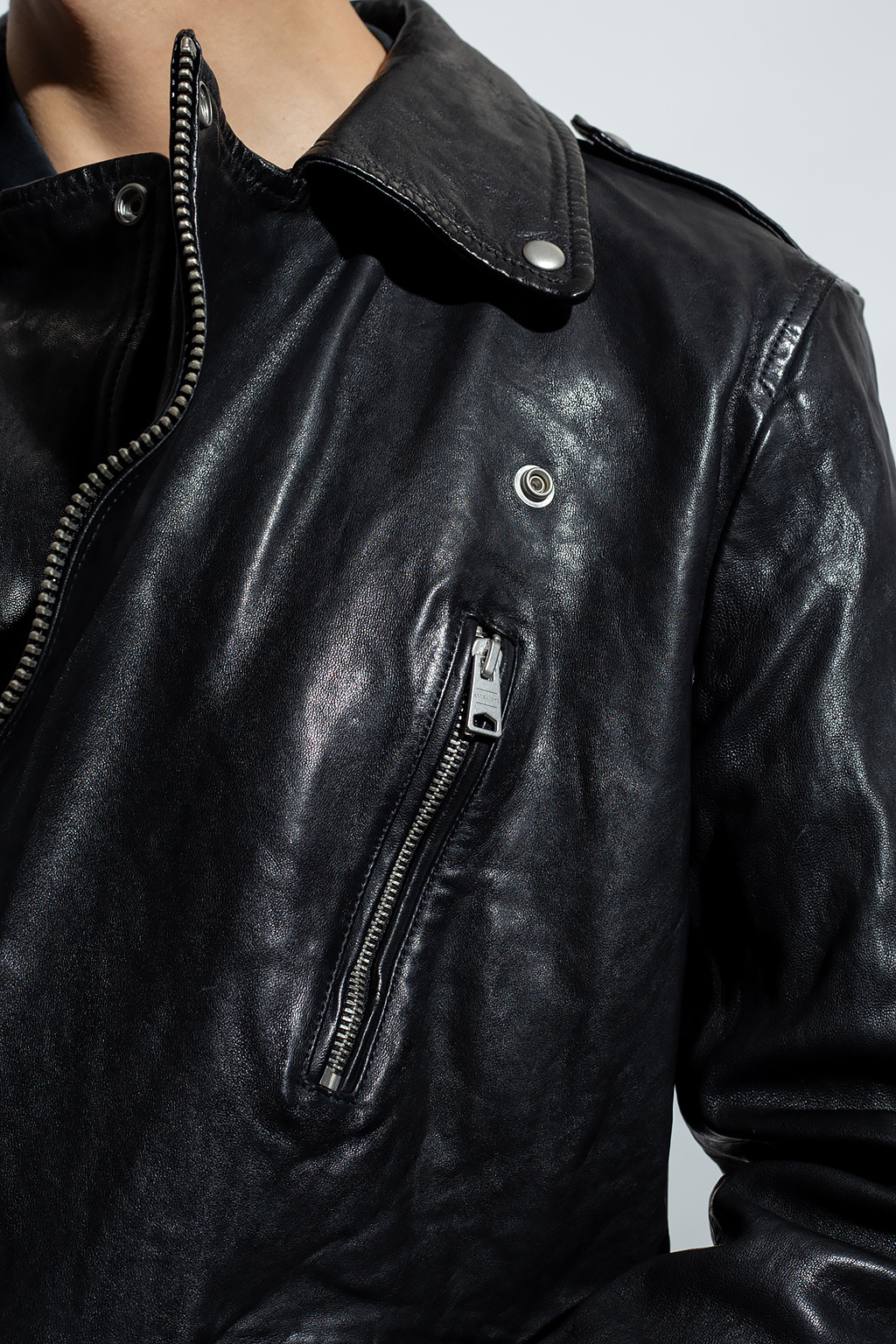 AllSaints ‘Tavis’ leather biker jacket