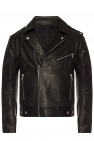 Balmain BLACK Leather biker jacket