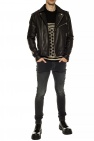 Balmain BLACK Leather biker jacket