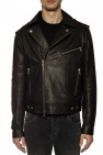 Balmain BLACK Leather biker jacket