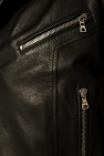 Balmain BLACK Leather biker jacket