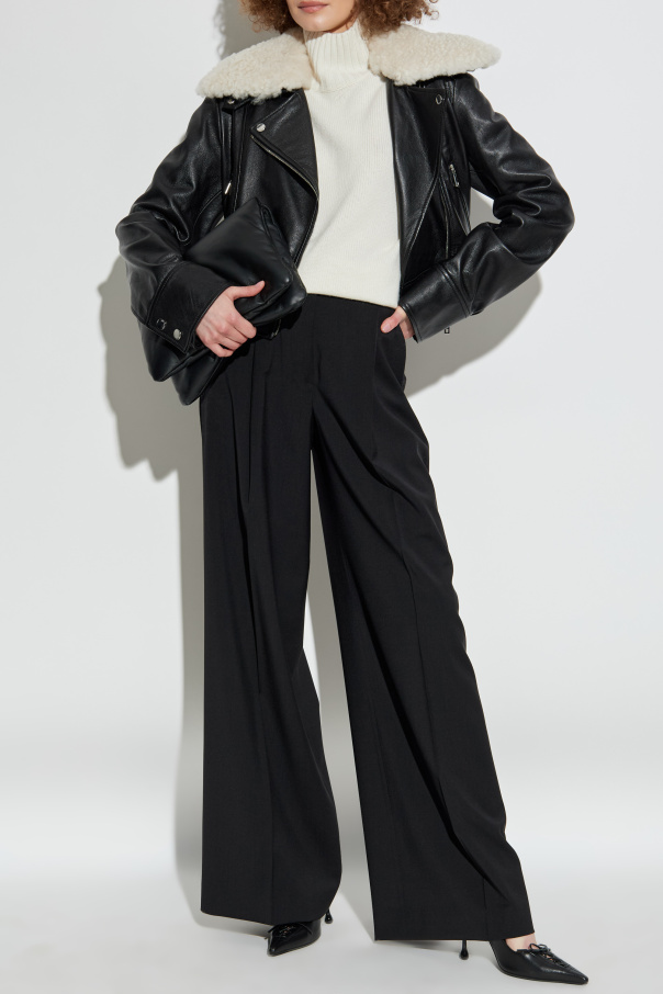 Sportmax Chaqueta de cuero ‘Toscana’