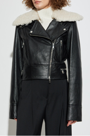Sportmax Chaqueta de cuero ‘Toscana’